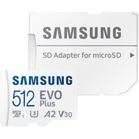 Samsung EVO Plus (microSDXC, 512 GB, U3, UHS-I)