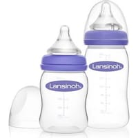 Lansinoh Weithalsflasche mit NaturalWave Sauger (240 ml)