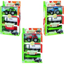 Rs Toys AGRIPOWER TRACTOR WITH 2 CLUTCH TROLLEYS