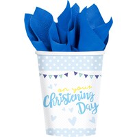 Amscan Paper cup with inscription On Your Christening Day 8 pieces