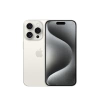 Apple iPhone 15 Pro (128 GB, White titanium, 6.10", SIM + eSIM, 48 Mpx, 5G)