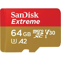 SanDisk Extreme microSDXC (microSDXC, 64 GB, U3, UHS-I)