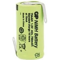 GP Batteries NiMH-Akku, GP, Industriezelle mit Lötfahnen, 28,7x14,5mm, 1,2V/750mAh