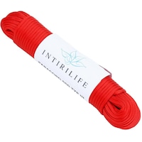 Intirilife 31m Nylon Outdoor Seil in ROT (31 m)