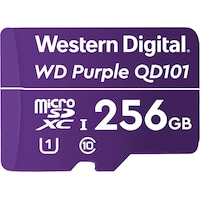 WD Purple , Surveillance, microSD XC, Class - 10, UHS 1 (microSDXC, 256 GB, U1, UHS-I)