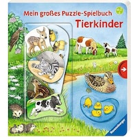Ravensburger Mein grosses Puzzle Spielbuch - Tierkinder (Deutsch)