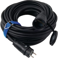HP Autozubehör Extension lead with earthing contact 16 A 250 V 20 m H07RN-F 3 x 1.5 mm² black IP44 (20 m)
