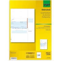 Sigel Bankformular "PC-Orderscheck", A4 (100 x)