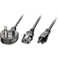 Lindy IEC Netzkabel UK 3 Pin Plug an 1x C13 & 1x (2.50 m)
