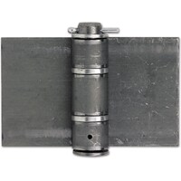 Schwarte Anschweißband (Torband) schwer 160 x 120 x 5 mm für Stahltore Stahl blank