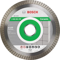 Bosch Professional Zubehör Diamanttrennscheibe Best for Ceramic Extra-Clean Turbo, 125 x 22,23 x 1,4 x 7 mm