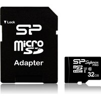 Silicon Power Karta MicroSD Silicon Power Micro SDHC 32GB UHS-3 + adapter (SP032GBSTH004V10-SP) (microSD, 32 GB, U3, UHS-I)