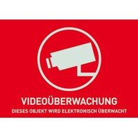 Abus Warn Aufkleber "Videoüberwachung", deutsch