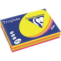 Clairefontaine Copy Paper Trophée Colored Copy FSC A4, Multicoloured,80 g/m² (80 g/m², A4)