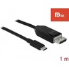 Delock DisplayPort  –  USB C (1 m, USB)
