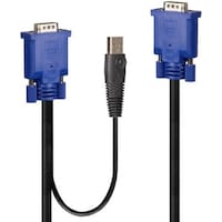 Lindy Combined KVM and USB Cable 2m VGA KVM Combo Cable with USB