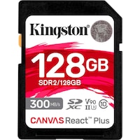 Kingston Canvas React Plus SDXC (SDXC, 128 GB, U3, UHS-II)