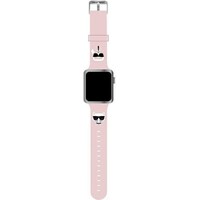 Karl Lagerfeld Pasek KLAWMSLCKP Apple Watch 38/40/41mm ró?owy/pink strap Silicone Karl & Choupette H