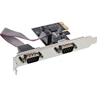 Longshine Controller PCIe 2x Seriell RS232 - Schnittstellenkarte - PCI-Express (VGA)