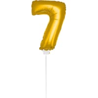 Folat Mini Figur Ballon Gold Nummer 7