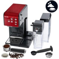 Breville VCF109X PrimaLatte II coffee and espresso machine, suitable for coffee powder or pods,...