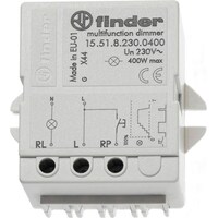 Finder Impulse switch with dimmer, series 15.51.8.230 15.51.8.230.0400 230 V/AC 1 NO contact/dimmer 230 V/