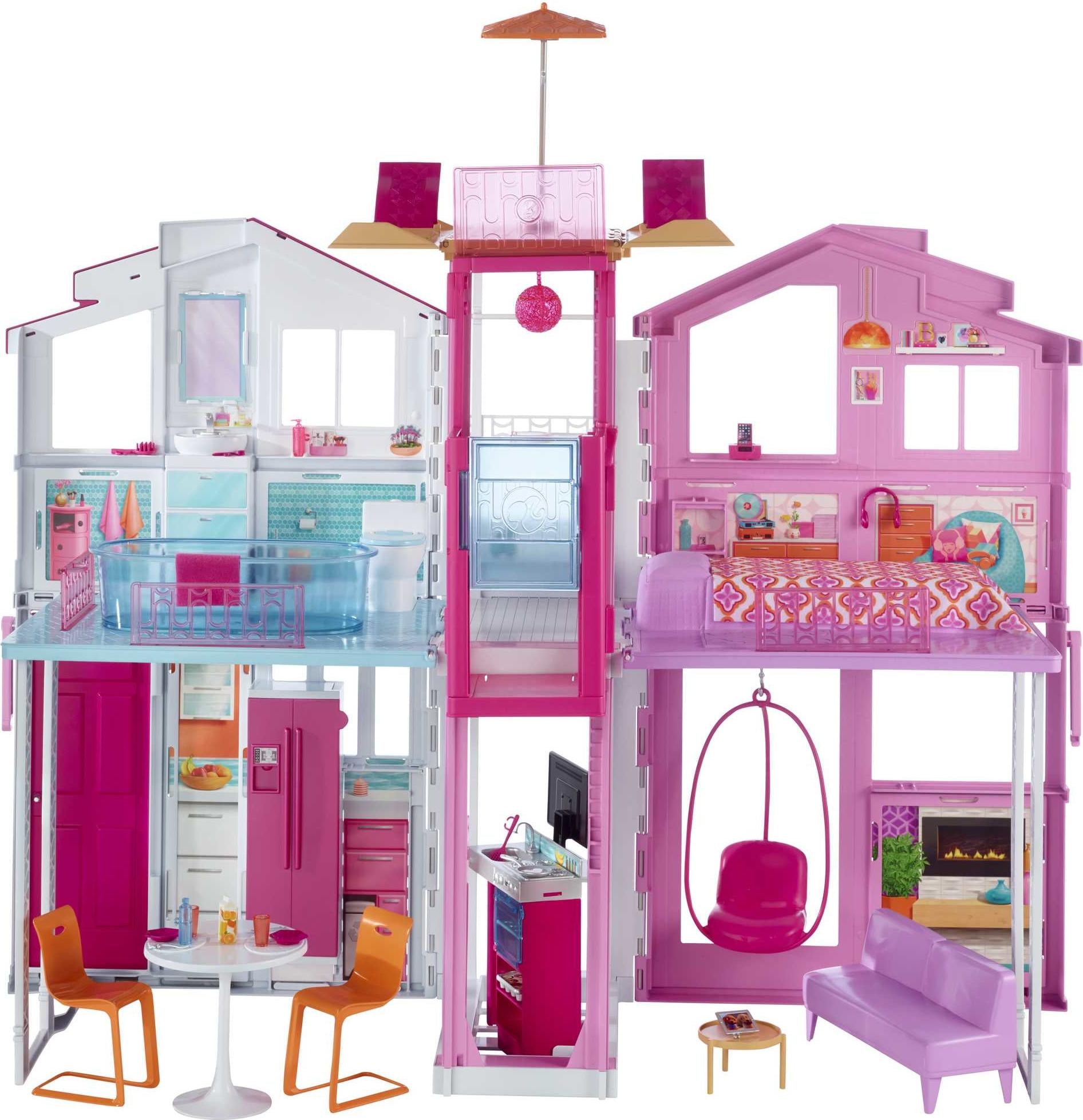 Barbie 3 storey town house buy at Galaxus