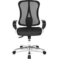 Topstar Bürodrehstuhl Head Point SY Deluxe, schwarz Bezug: 100 % Polyester, stufenlose Sitzhöhenver