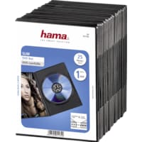 Hama 1x25 DVD-Leerhülle Slim 50% Platzsparnis