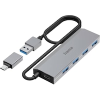 Hama USB Hub (USB A, USB C)