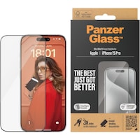 PanzerGlass Ultra-Wide Fit (1 Stück, iPhone 15 Pro)