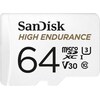 SanDisk microSDXC High Endurance Monitoring (microSDXC, 64 GB, U3, UHS-I)