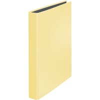Falken Ringbuch PastellColor DIN A4 Pappe glanzkaschiert vanille gelb (A4, 40 mm)