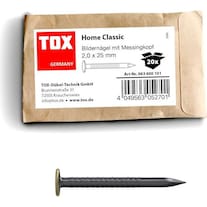 Tox Bildernagel Home Classic mit Messingkopf 2,0 x 25mm (1 Stk.)