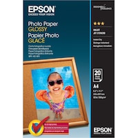 Epson Foto Papier, glänzend, 20 Blatt (200 g/m², A4, 20 x)