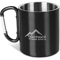 Normani Stainless steel cup 330 ml with carabiner Wisconsin