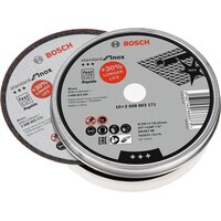 Bosch Professional Zubehör Trennscheibe gerade Standard for Inox - Rapido WA 60 T BF, 125 mm, 1, 10er-Pack