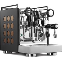 Rocket Appartamento Kompakte Siebträger Espressomaschine schwarz kupfer