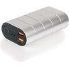 Verbatim Powerbank grey/silver metal QC3 & USB-c (20000 mAh, 74 Wh)