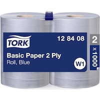 Tork Standard-Papierwischtücher, Rolle Blau W1 128408 (1000 x)