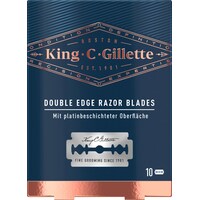 King C. Gillette Doppelklingen für Rasierhobel (10 x)