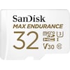 SanDisk max endurance (microSD, 32 GB, U3, UHS-I)