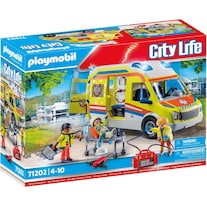 Playmobil Rettungswagen mit Licht und Sound (71202, Playmobil City Life)