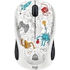 Logitech Doodle Collection - M238 Wireless Mouse - TECHIE WHITE - EMEA (Kabellos)