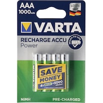 Varta Recharge Accu Power (4 Stk., AAA, 1000 mAh)