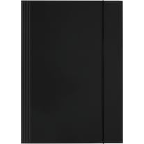Falken 5x LongLife folder, glossy cardboard, approx. 700 gsm, DIN A4, black (A4)