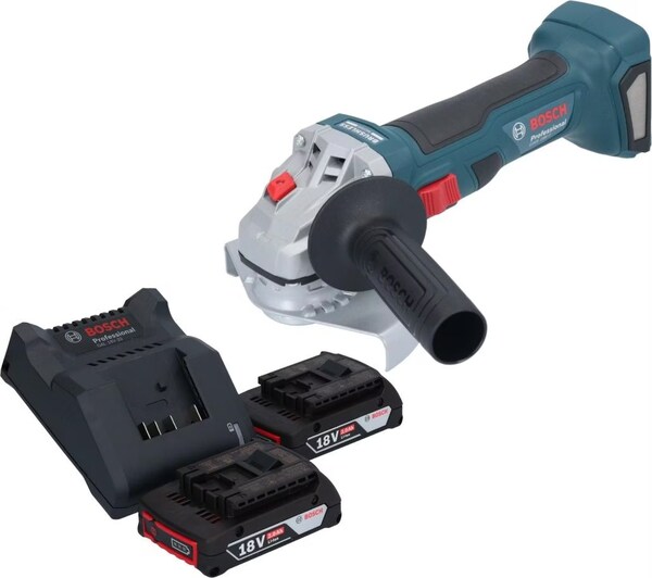 Smerigliatrice Angolare Bosch Professional GWS 18V-7 - Senza Batteria, &Oslash; Disco 125mm, Motore Brushless, Per Lavori Di Taglio E Smerigliatura