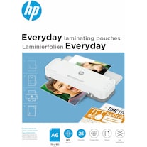 HP Laminierfolie Everyday A6, 80 µm, 25 Stück, Glänzend (A6, 25 Stück, 80 µm)