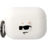 Karl Lagerfeld Airpods Pro 2 Logo NFT Choupette Head Silicone Case