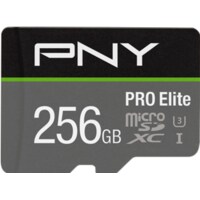 PNY Pro Elite (microSDXC, 256 GB, U3, UHS-I)